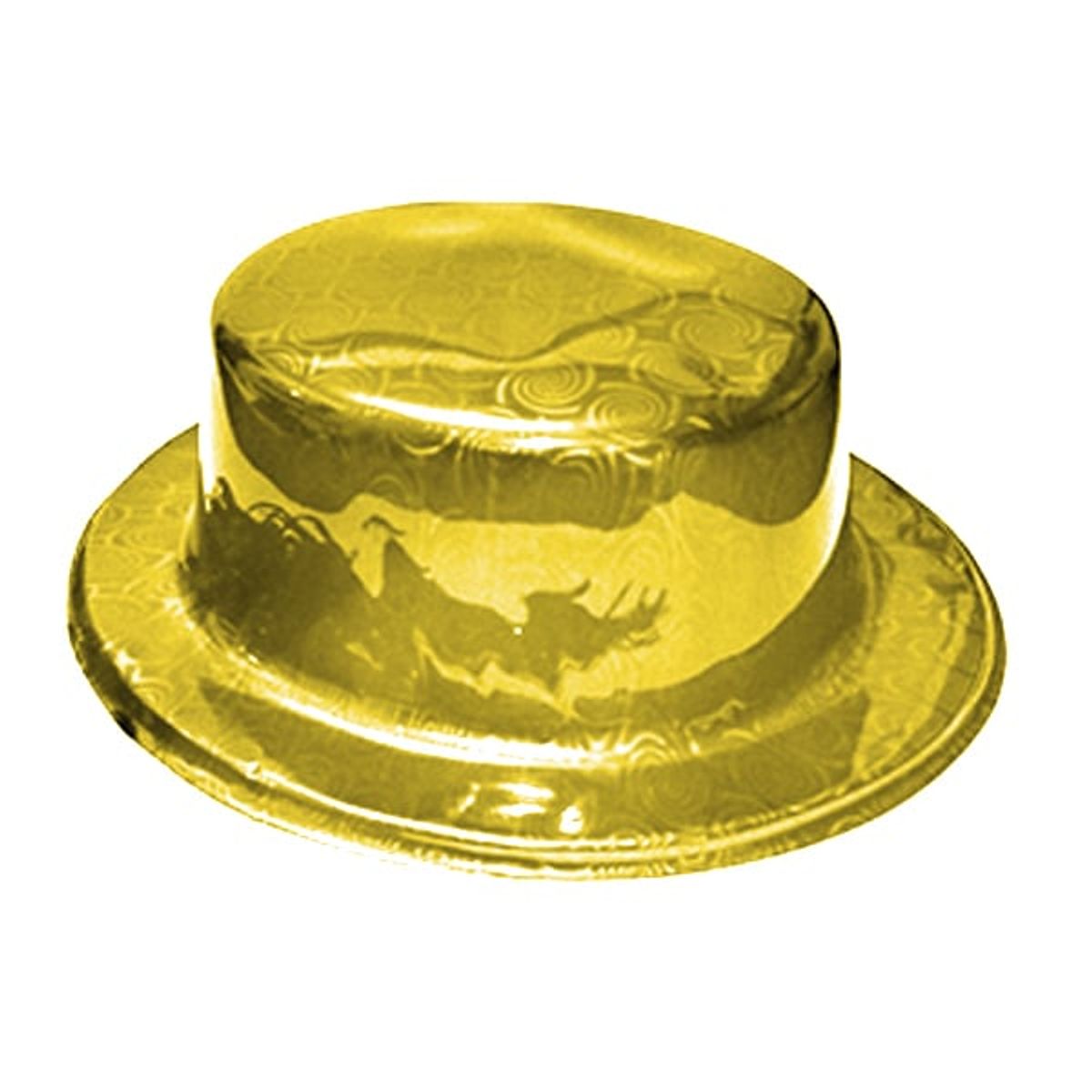GENERICO - GORRO CHAPLIN CUADRADO BRILLANTE DORADO X12 UNI