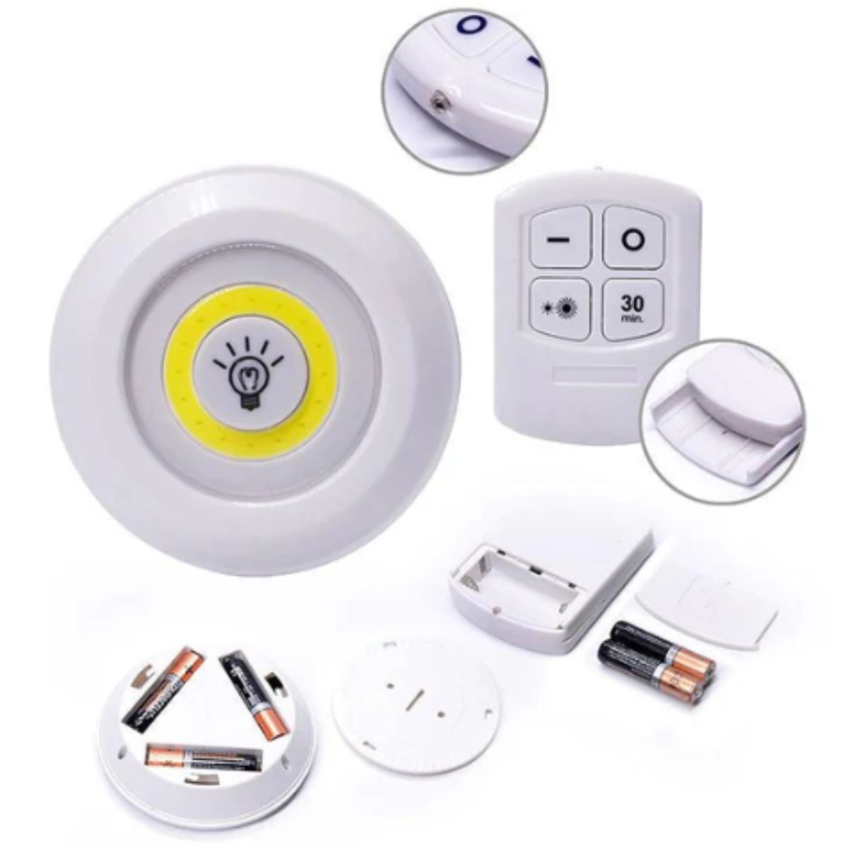 GENERICO - Set 3 Luces LED + Control Remoto