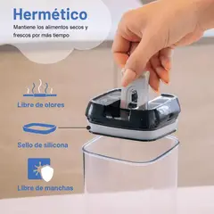 GENERICO - Contenedor Organizador De Alimentos 7 Piezas Hermetico