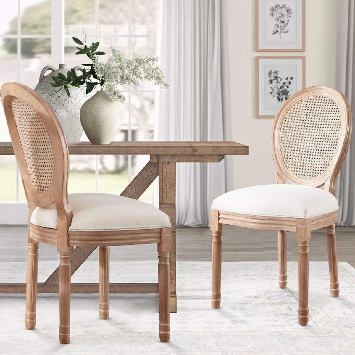 ECOMUSO - POR 2 SILLAS MEDALLON ENJUNCADA MARSELLA ECOMUSO 7105RL