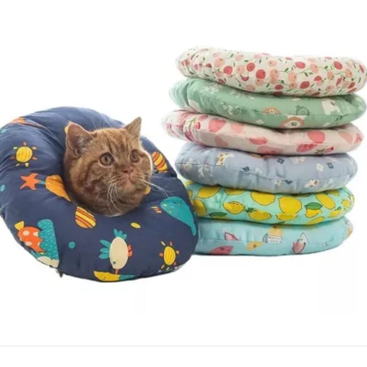 GENERICO - Collar  Para Perros, Gato Collar Antiestrés Donuts