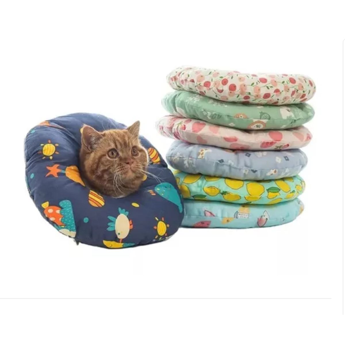 GENERICO - Collar  Para Perros, Gato Collar Antiestrés Donuts