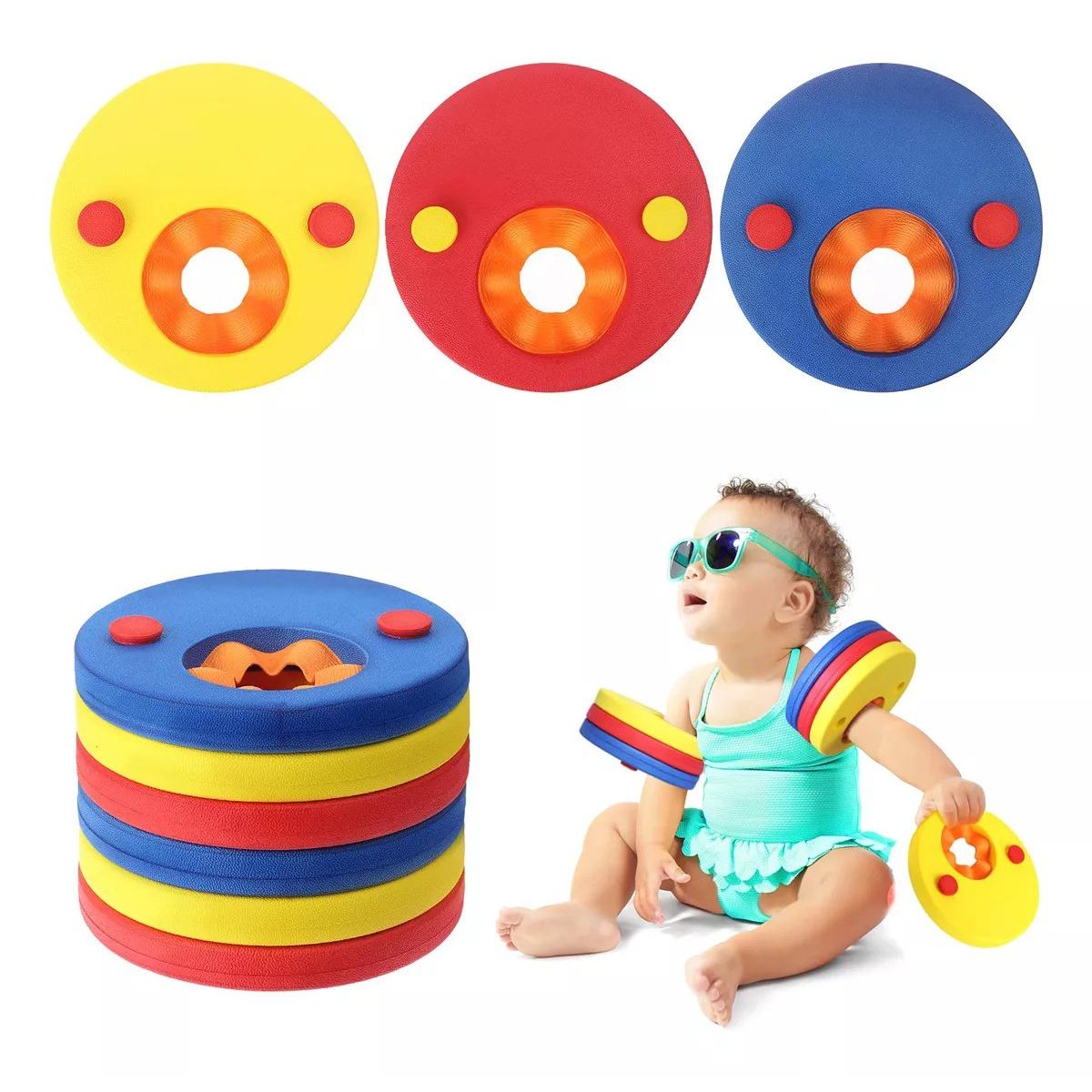 KUANGYE - Discos De Flotador Natación De Brazo para Niños