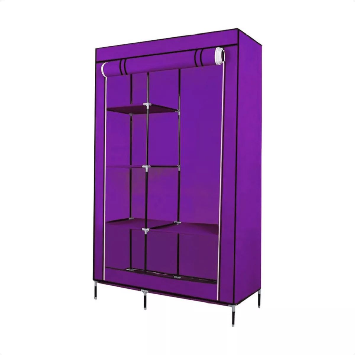 SUPERCENTER - Guarda Ropa Armable Ropero Grande Organizadores 175x105x45cm morado…