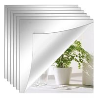 Juego De Espejos De Pared Acrílicos Con Pegatina, 12 Piezas