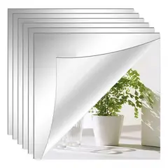 KUANGYE - Juego De Espejos De Pared Acrílicos Con Pegatina, 12 Piezas