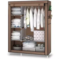 SUPERCENTER - Guarda Ropa Armable Ropero Grande Organizadores 175x105x45cm marrón
