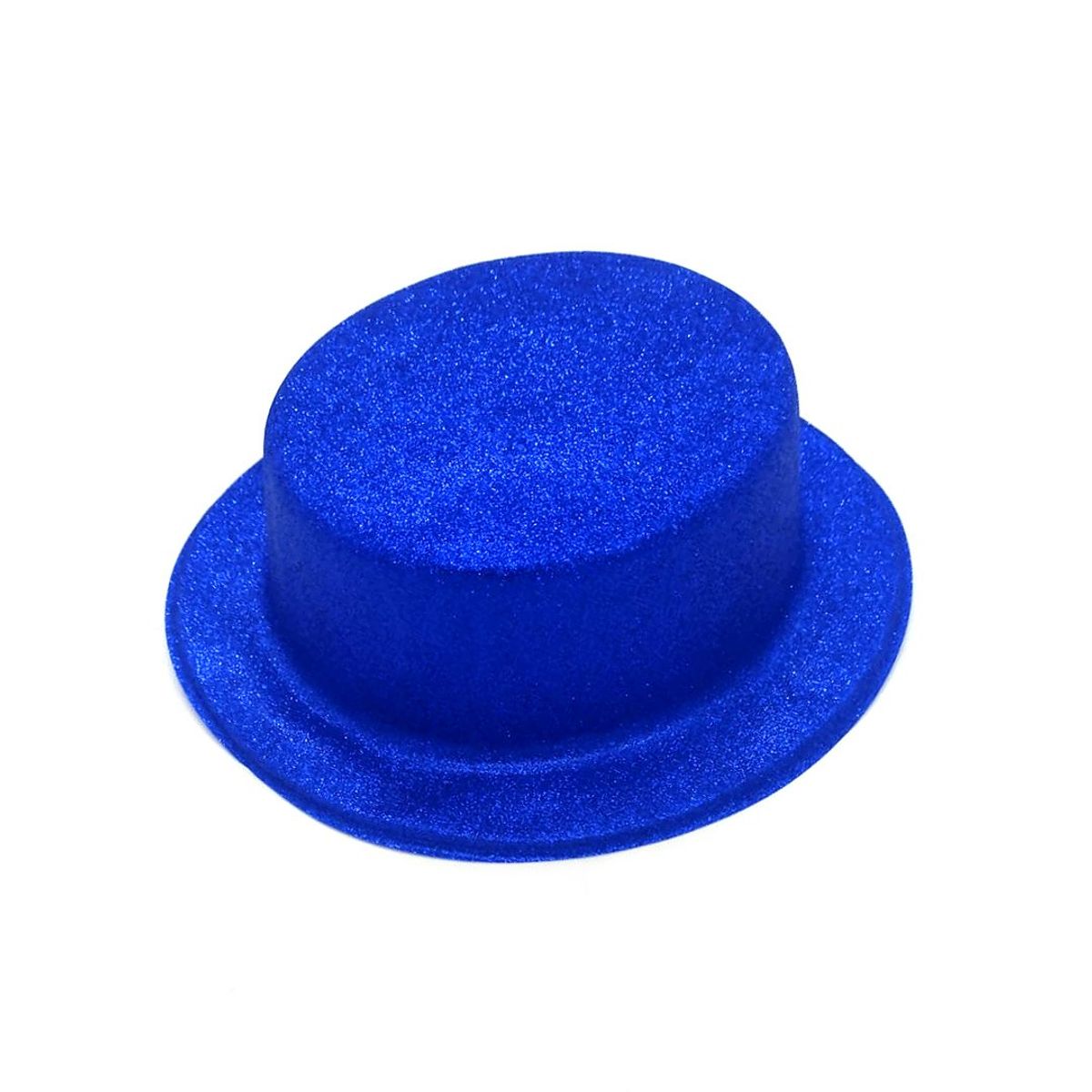 GENERICO - GORRO CHAPLIN CUADRADO ESCARCHA LISO AZUL X12 UNI