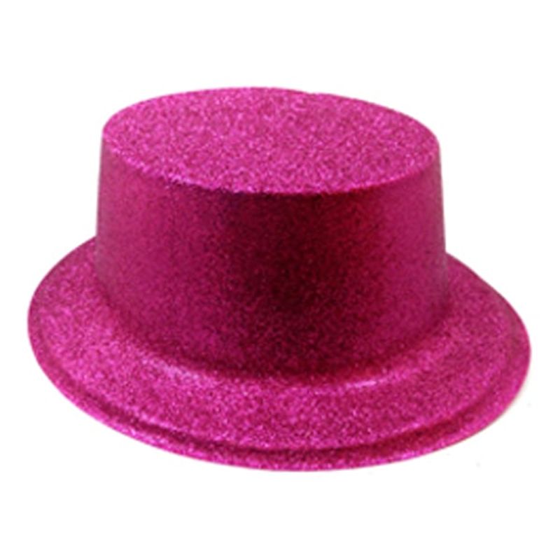 GENERICO - GORRO CHAPLIN CUADRADO ESCARCHA LISO FUCSIA X12 UNI
