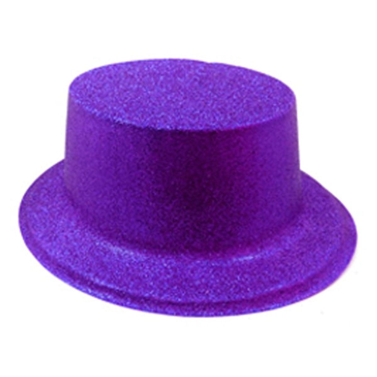 GENERICO - GORRO CHAPLIN CUADRADO ESCARCHA LISO MORADO X12 UNI