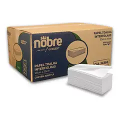 NOBRE - Caja Papel Toalla Interfoliada Suave 6 Packs 2000 Toallas