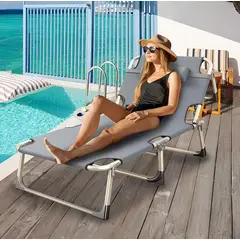 GENERICO - Reposera playa plegable para playa piscina camping