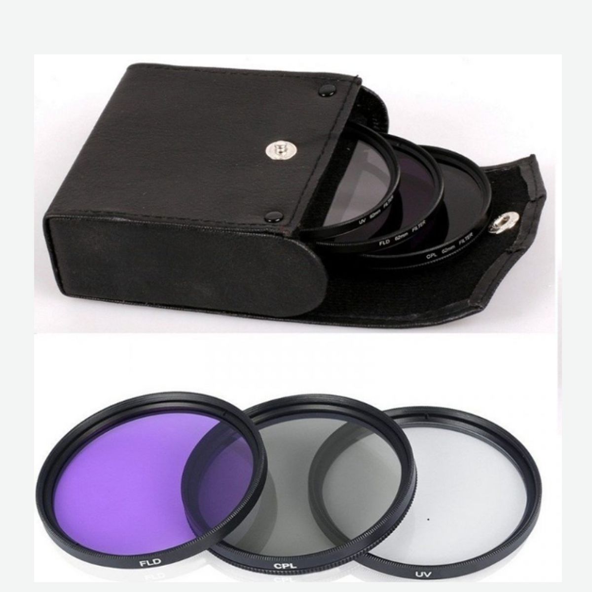 GENERICO - KIT FILTROS UV POLARIZADOR Y FLUORESCENTE DE 405mm
