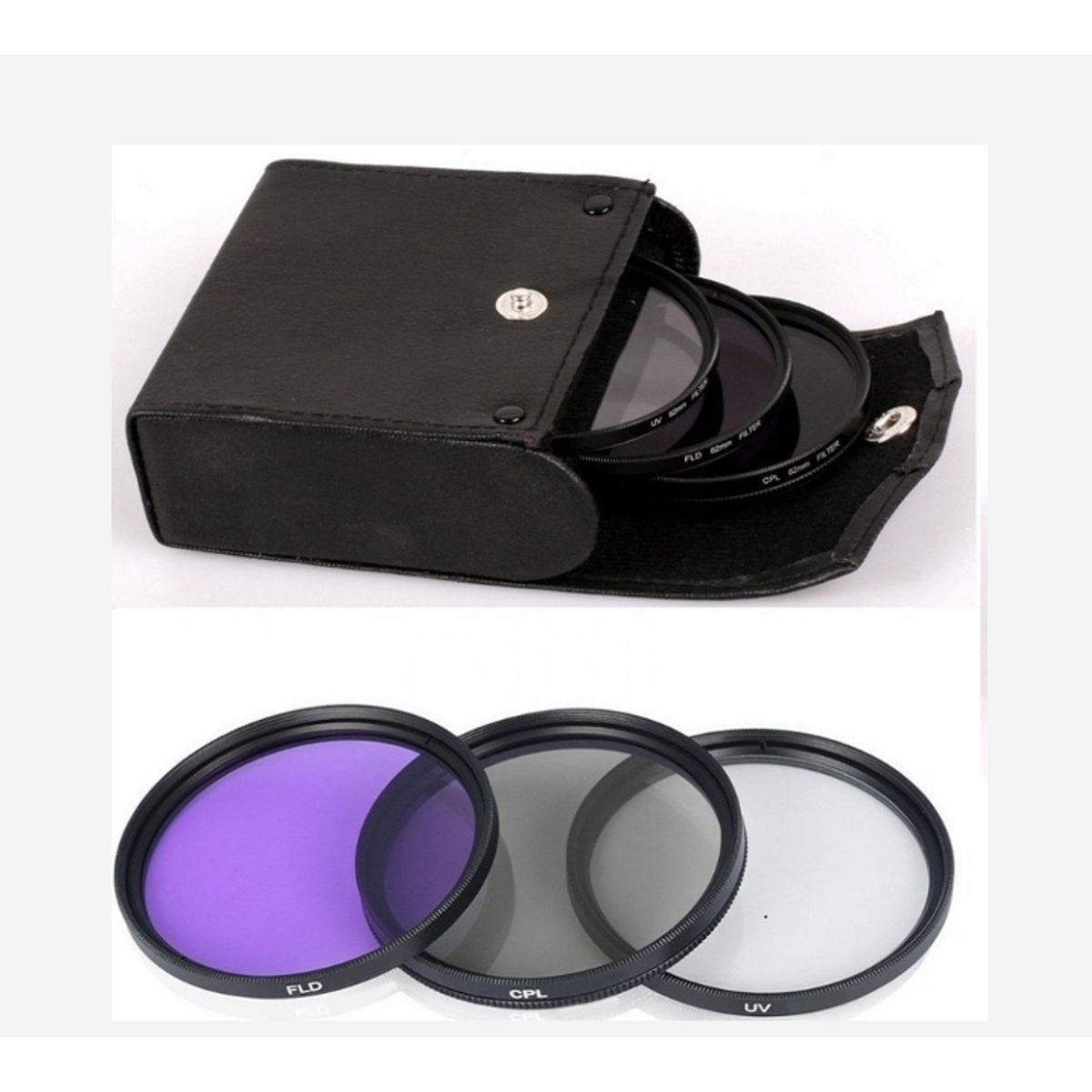 GENERICO - KIT FILTROS UV POLARIZADOR Y FLUORESCENTE DE 405mm