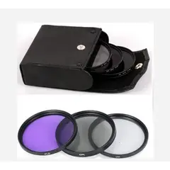 GENERICO - KIT FILTROS UV POLARIZADOR Y FLUORESCENTE DE 405mm