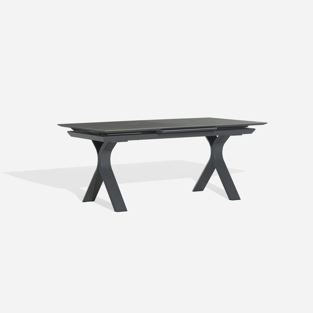 ROSEN - Set Comedor de terraza Albir + 8 Sillas Alanya Gris