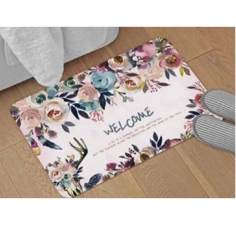 ANGELES DEL HOGAR - Piso Alfombra Para Baño Diseños 40 cm x 60 cm