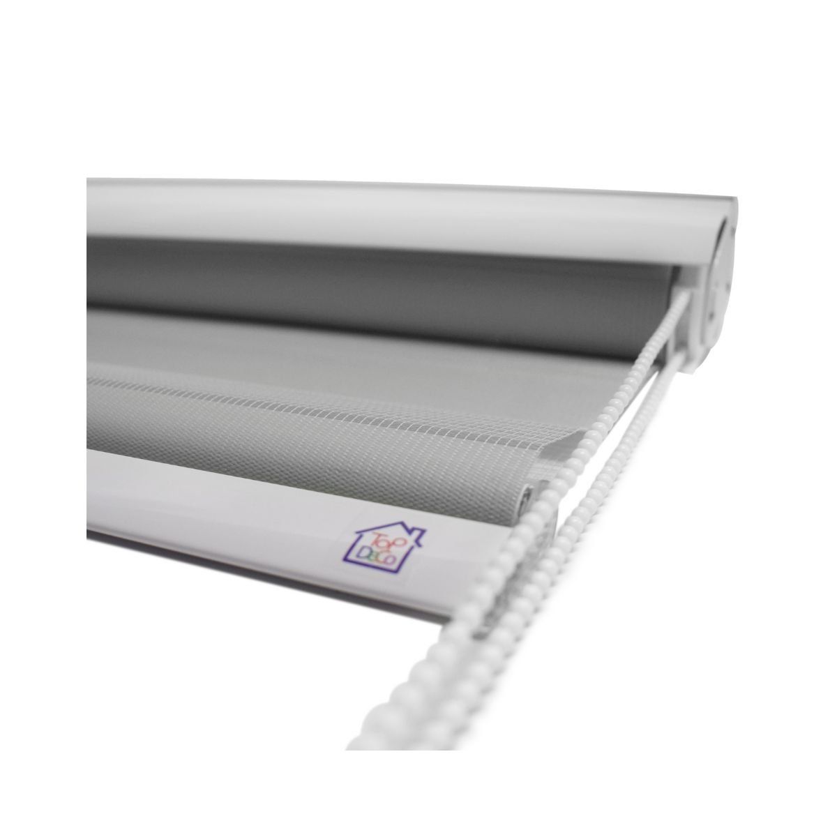 TODODESCUENTO - Cortina Roller Zebra 120x240cm - Gris