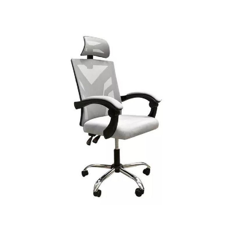 GENERICO - Silla ejecutiva de escritorio ergonómica Lumax Clyde color gris