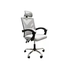 GENERICO - Silla ejecutiva de escritorio ergonómica Lumax Clyde color gris