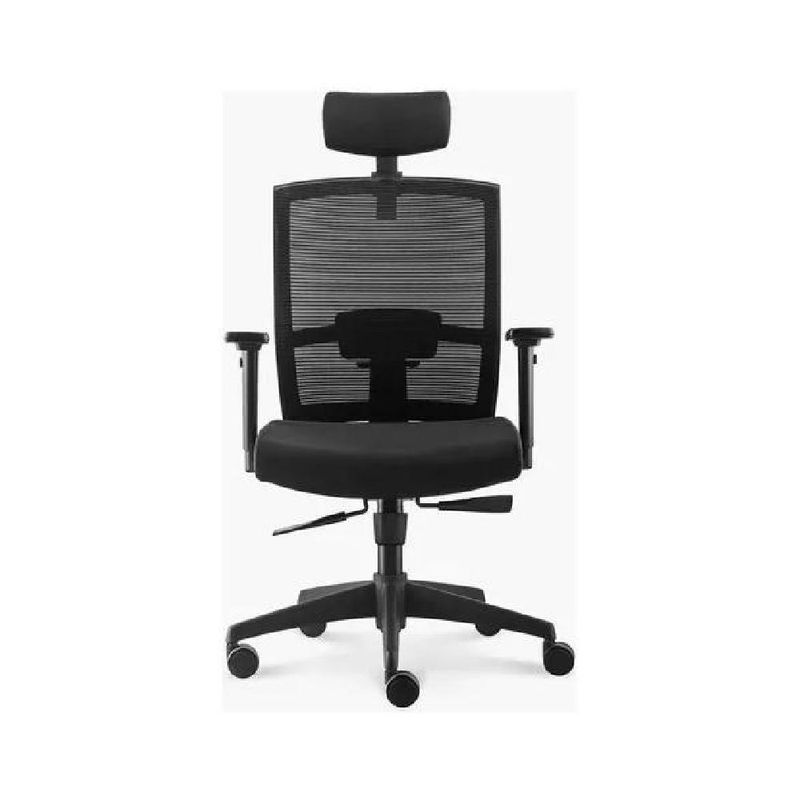 GENERICO - Silla de oficina Taylor Syncro con cabecero color negro
