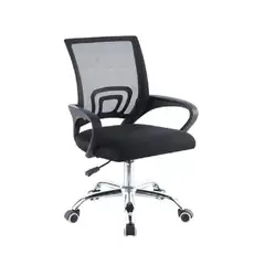 GENERICO - Silla de oficina Mesh Relan ergonómica giratoria color negro