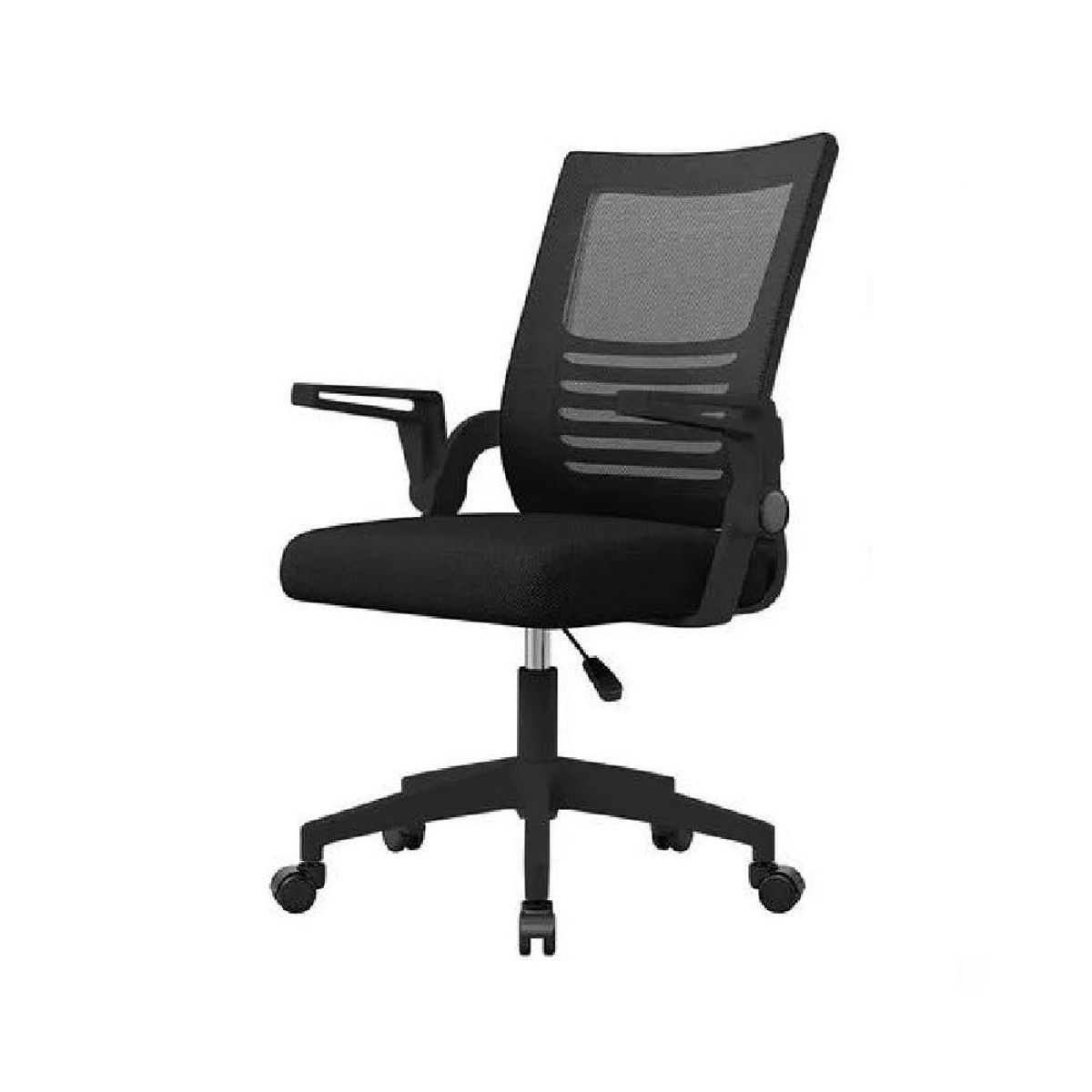 GENERICO - Silla de escritorio Emilia ergonómica acolchada color negro