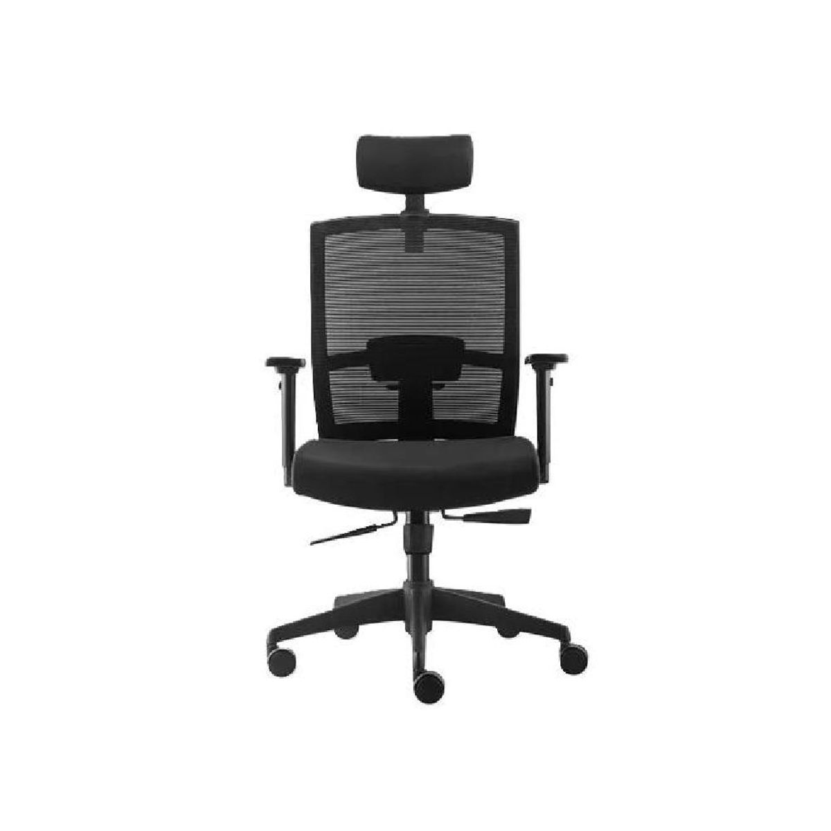 GENERICO - Silla de oficina Taylor Syncro con cabecero color negro