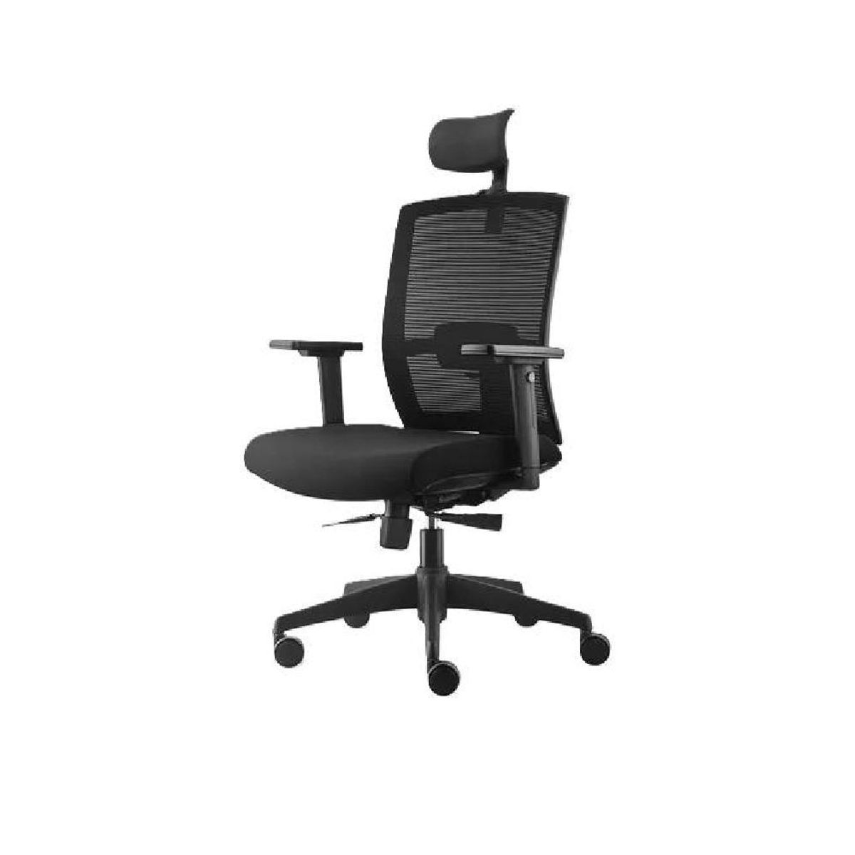 GENERICO - Silla de oficina Taylor Syncro con cabecero color negro