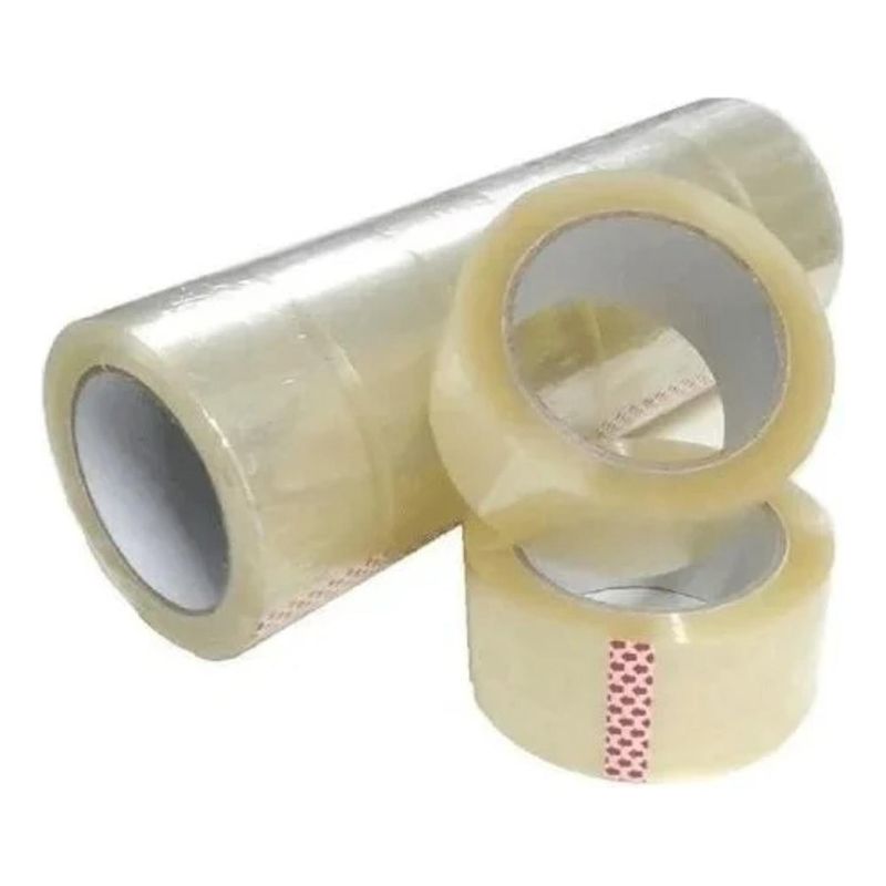 GENERICO - Pack 6 Rollos Cinta Embalaje 44mm X 100 Metros Transparente