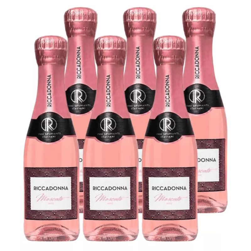 RICCADONNA - Pack 6 Espumantes Riccadonnas Moscato Rosé 200 ml