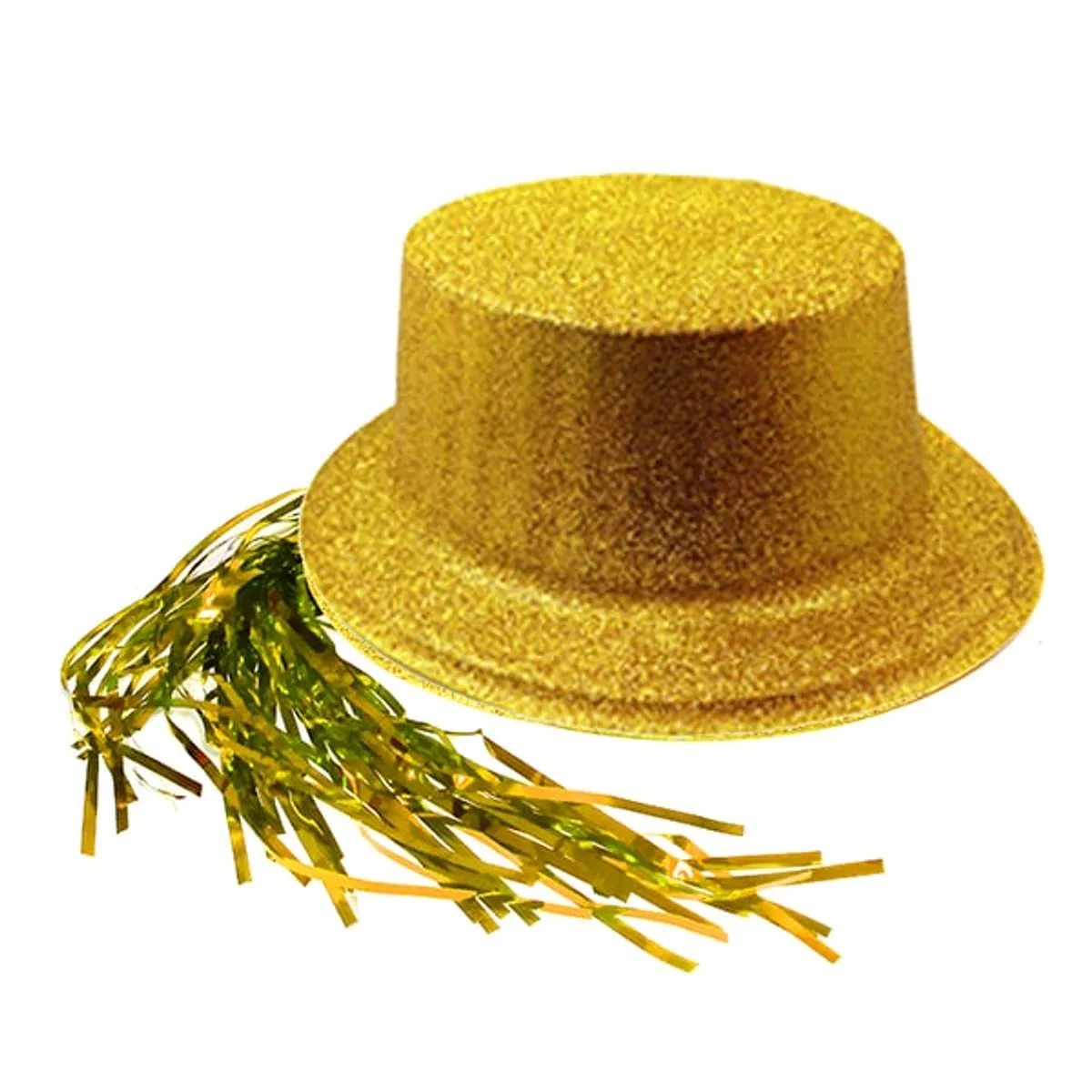 GENERICO - GORRO CHAPLIN CUADRADO ESCARCHA LISO PELO DORADO X12 UNI