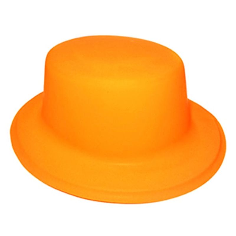 GENERICO - GORRO CHAPLIN CUADRADO FLUOR NARANJO X12 UNI