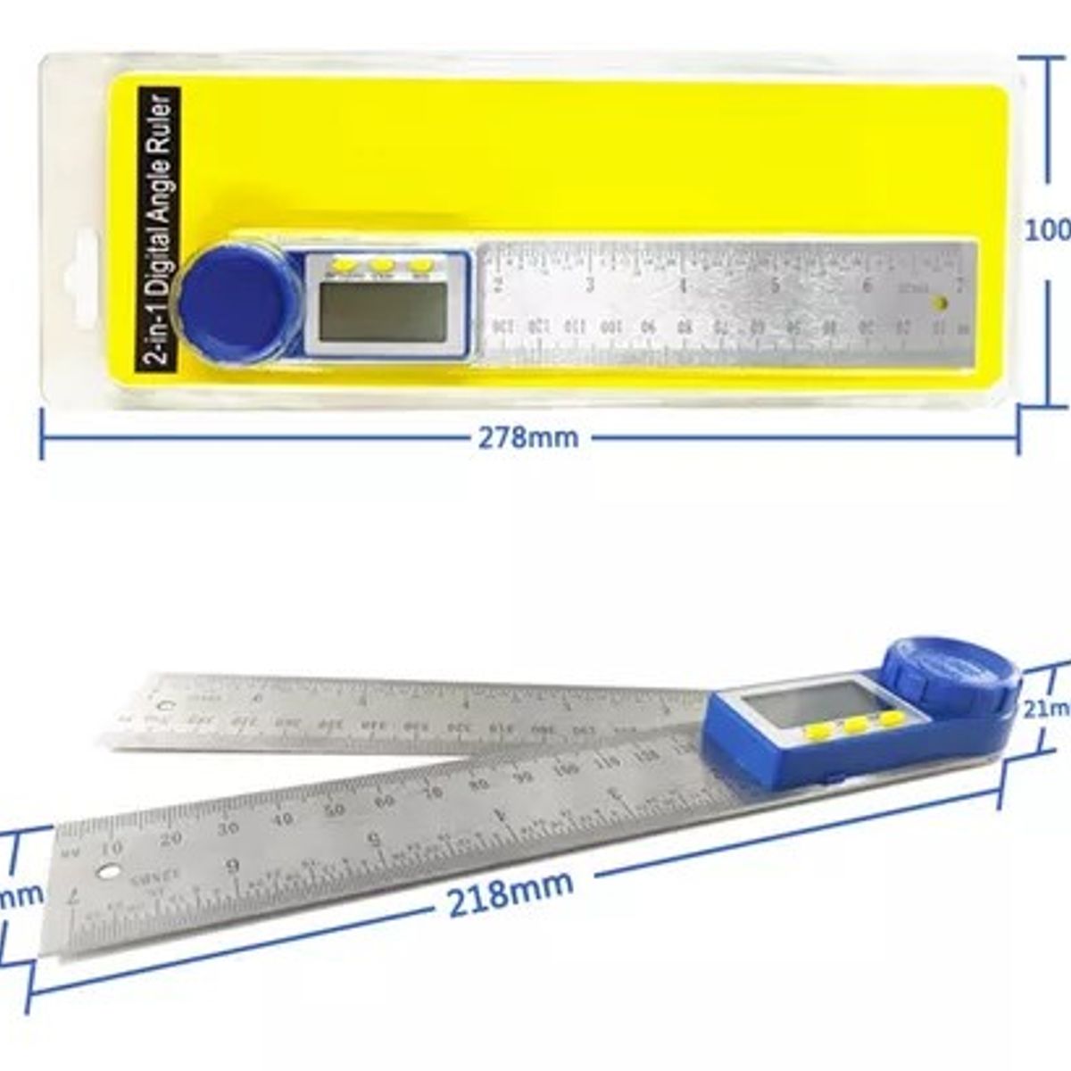 GENERICO - medidor de angulo digital Inclinometro regla