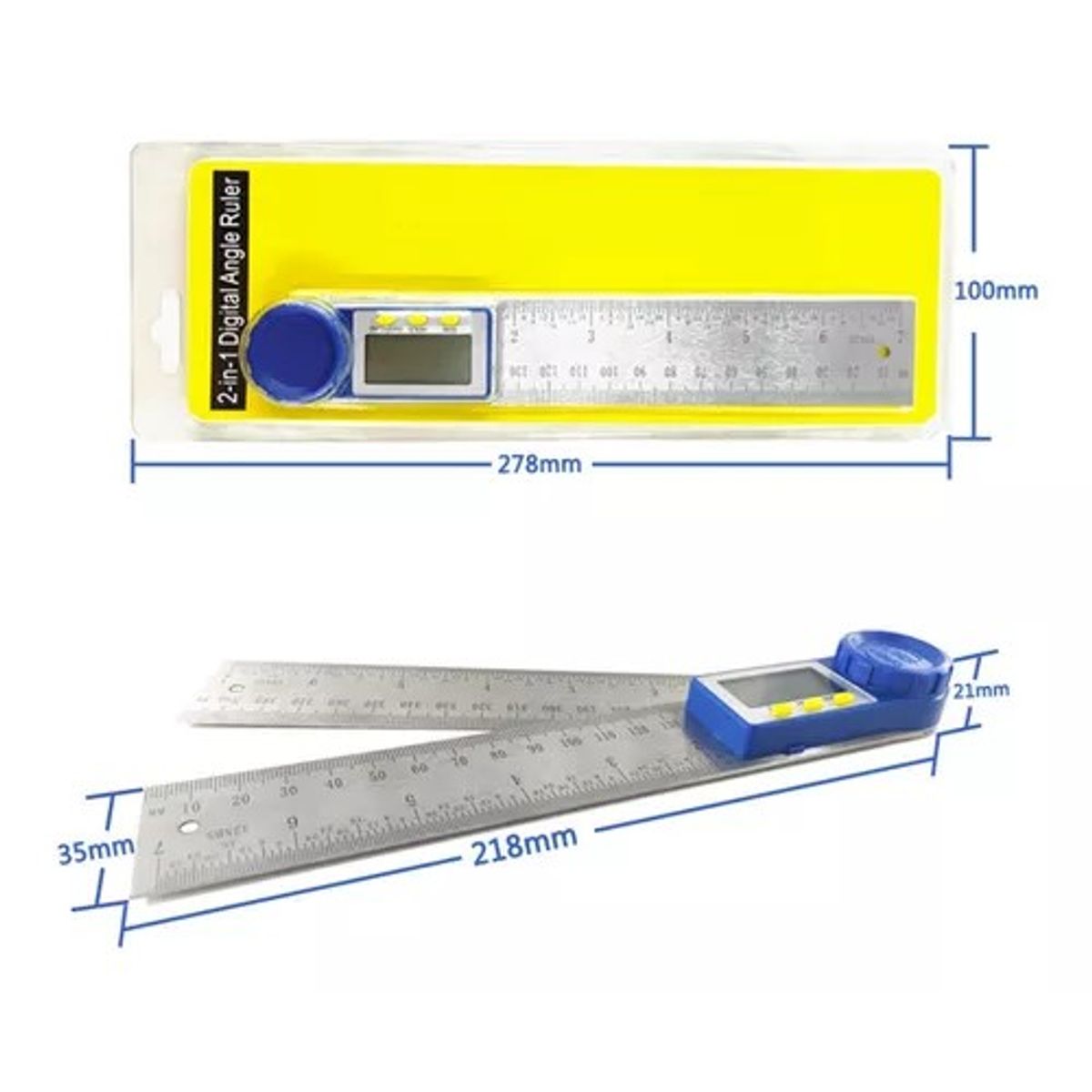 GENERICO - medidor de angulo digital Inclinometro regla