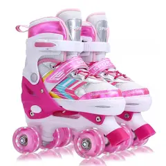 GENERICO - Patines 4 rueda numeros ajustables 31-34 1477
