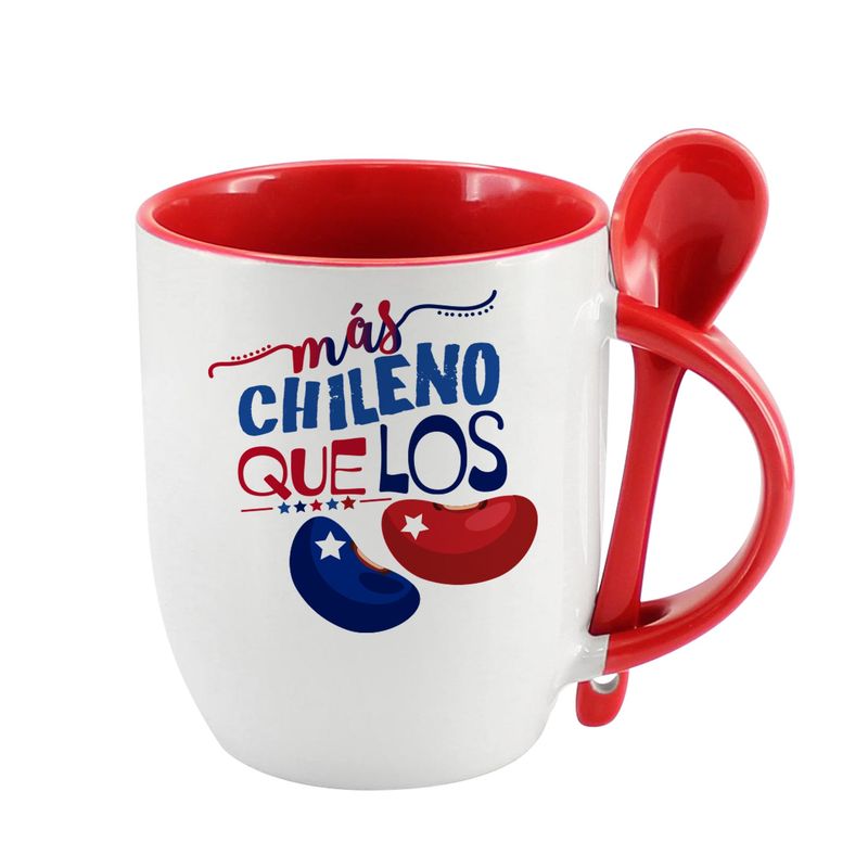 GENERICO - Tazón con cuchara y frases chilenas