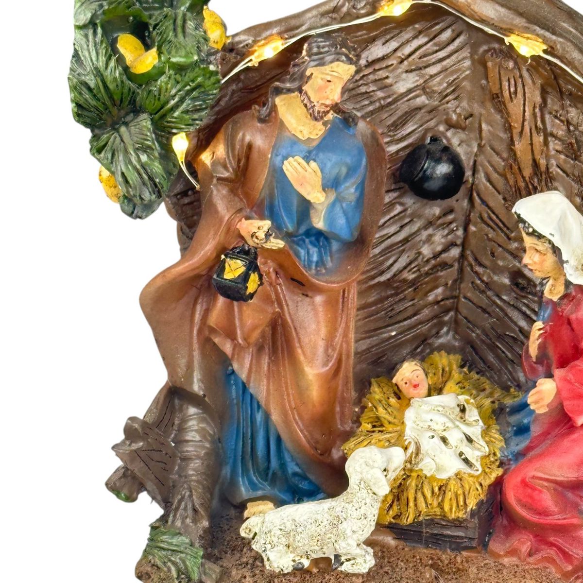 GENERICO - Pesebres Navideños Nacimiento Yeso Adornos De Mesa Navidad