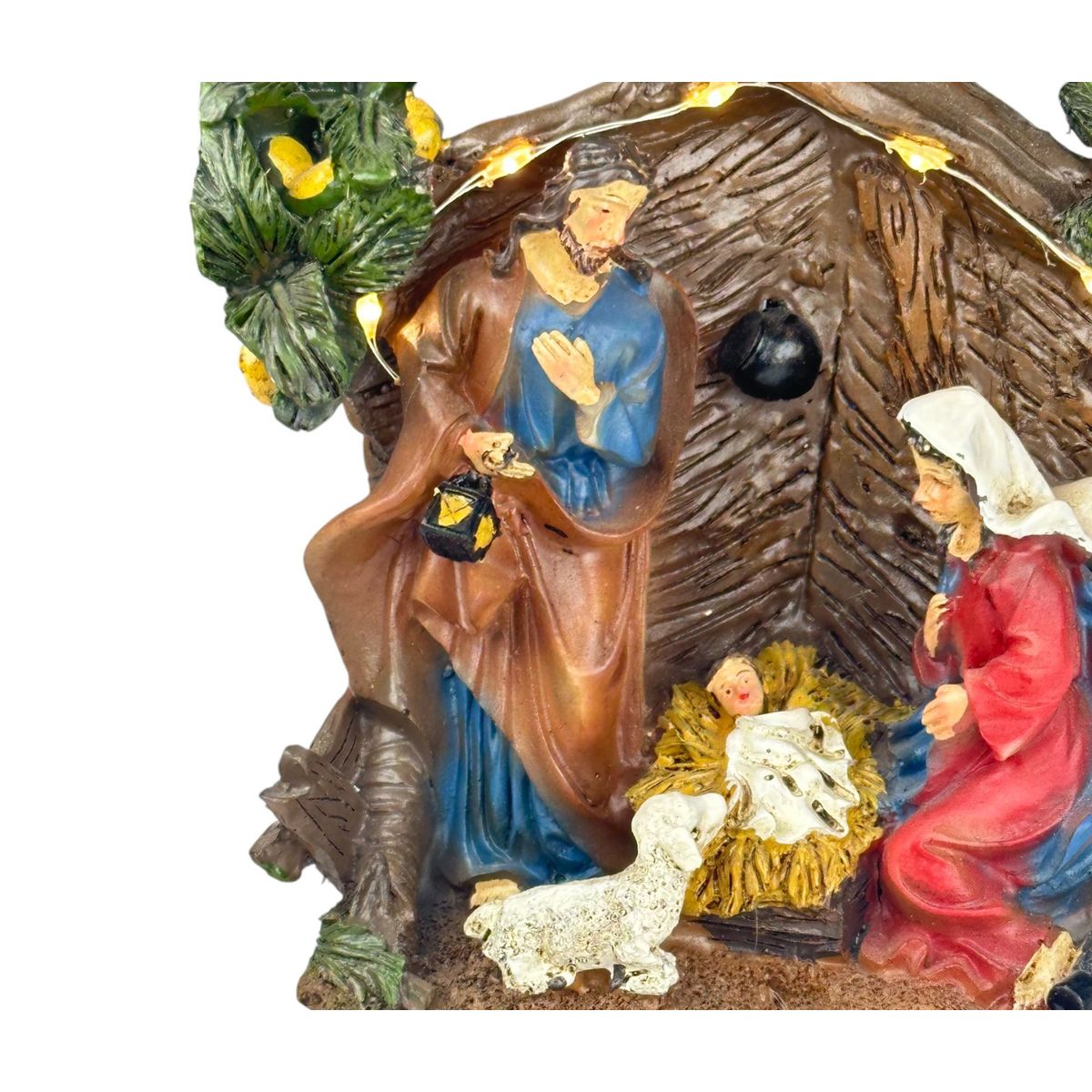 GENERICO - Pesebres Navideños Nacimiento Yeso Adornos De Mesa Navidad