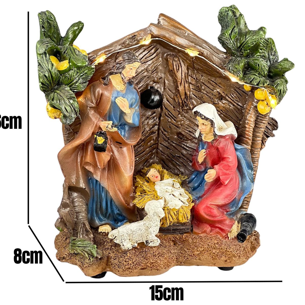 GENERICO - Pesebres Navideños Nacimiento Yeso Adornos De Mesa Navidad