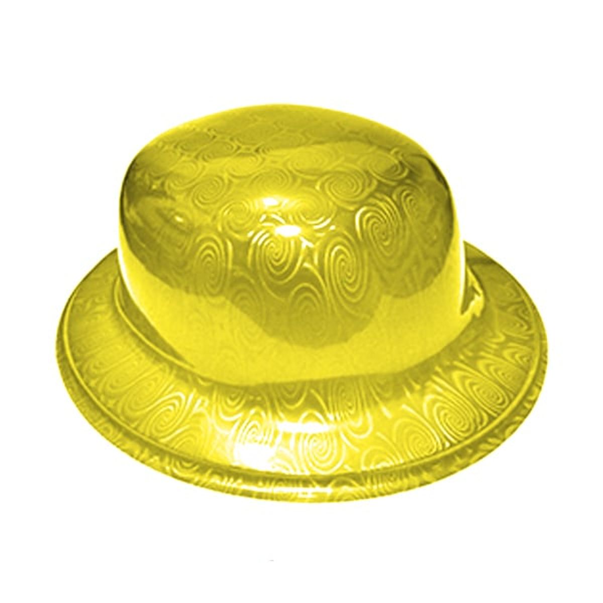 GENERICO - GORRO CHAPLIN REDONDO BRILLANTE DORADO X12 UNI