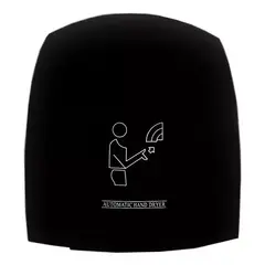 GENERICO - Secador Manos Eléctrico Automático Color Negro
