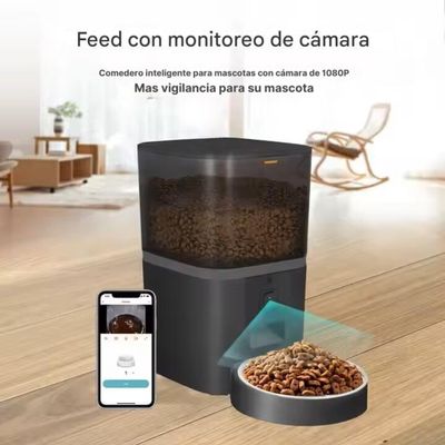 Imagen 2 del producto Dispensador comedero automático gatos y perros 6L Camara