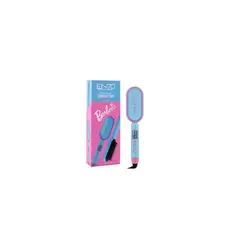 GENERICO - Cepillo Secador Alisador Led Color Celeste Enzo Barbees