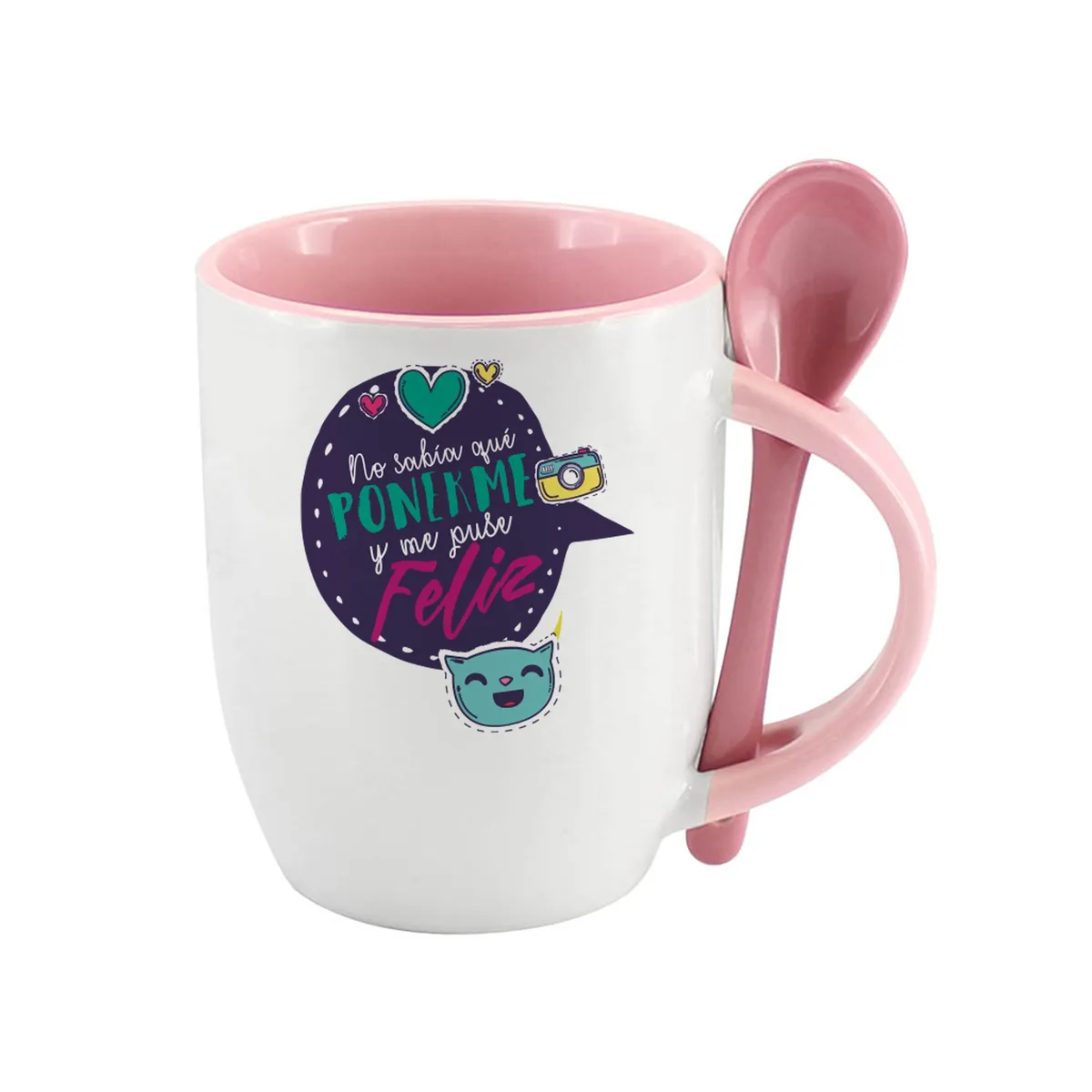 GENERICO - Tazón con cuchara y frases chilenas