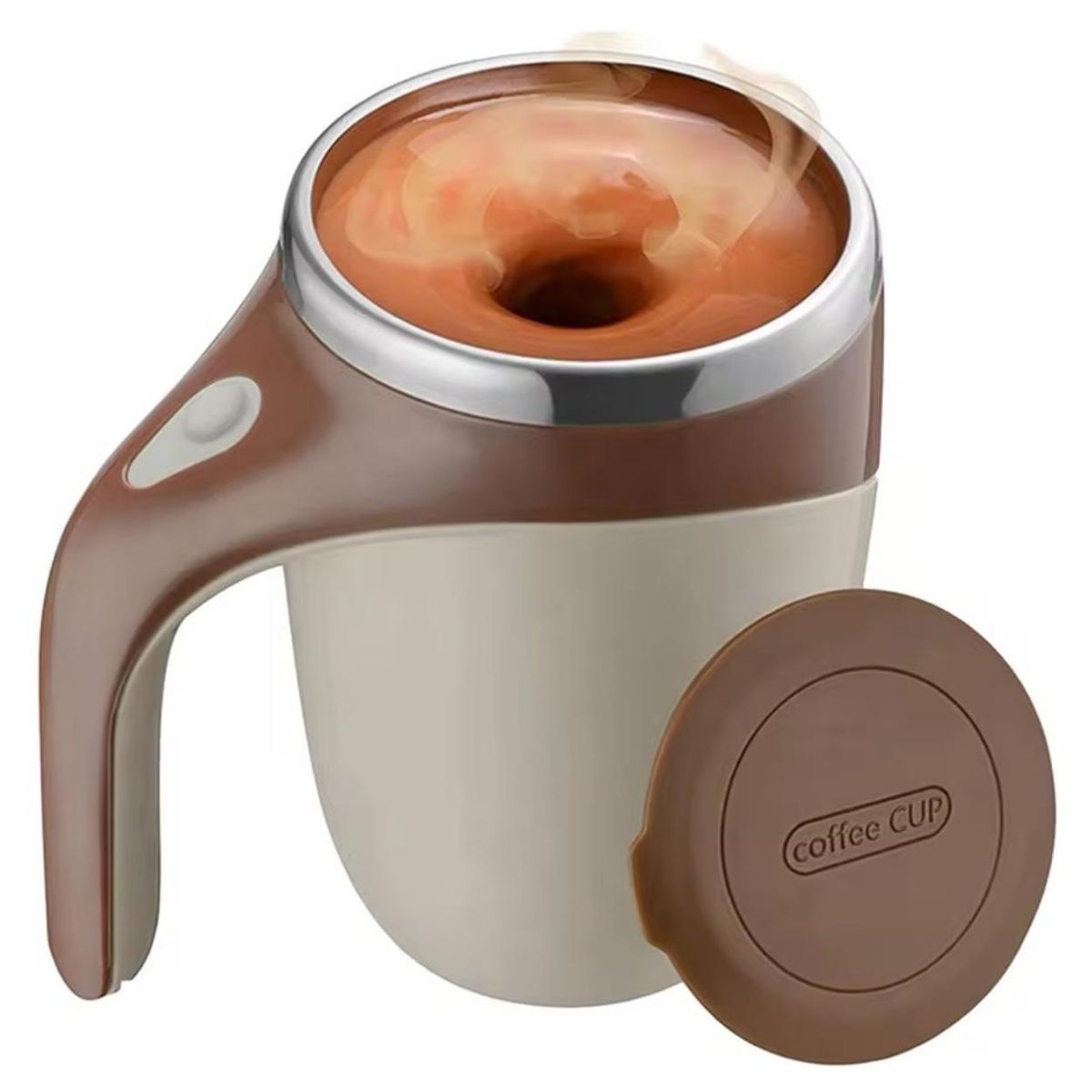 GENERICO - Taza Magnética Acero Inoxidable Mezclador Termico 380ml