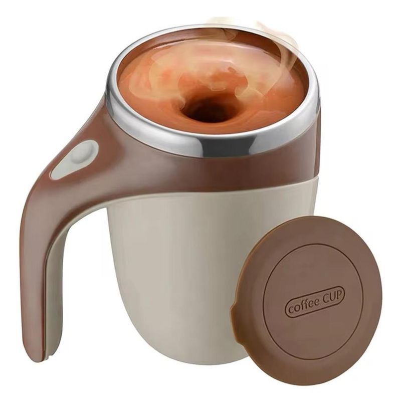 GENERICO - Taza Magnética Acero Inoxidable Mezclador Termico 380ml