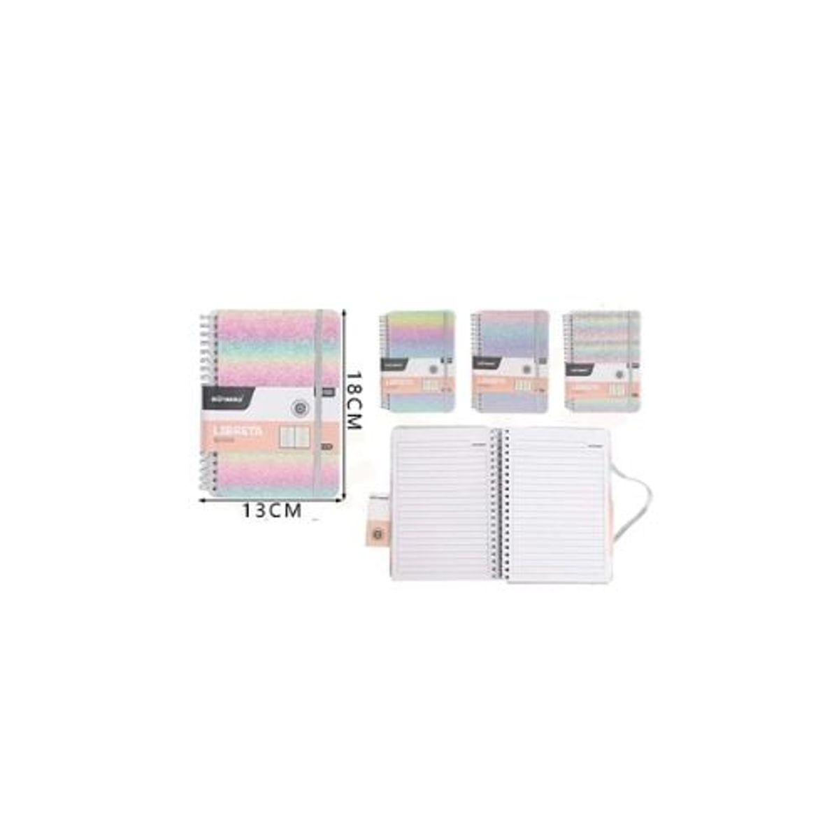 GENERICO - Libreta Arcoiris 80 Hojas