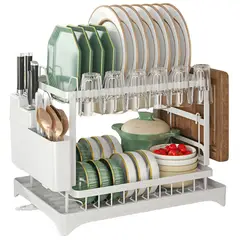 REBAJAS - Escurridor Platos Secador Loza Inoxidable 2 Niveles