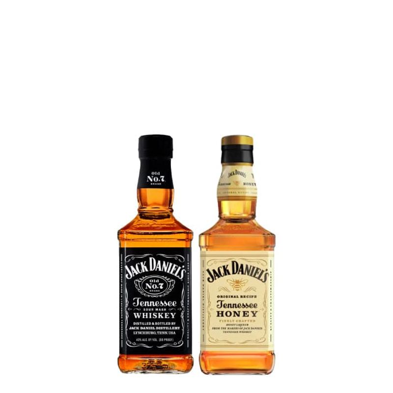 JACK DANIELS - Jack Daniel's N°7 200ml + Jack Daniel's Honey 200 ml